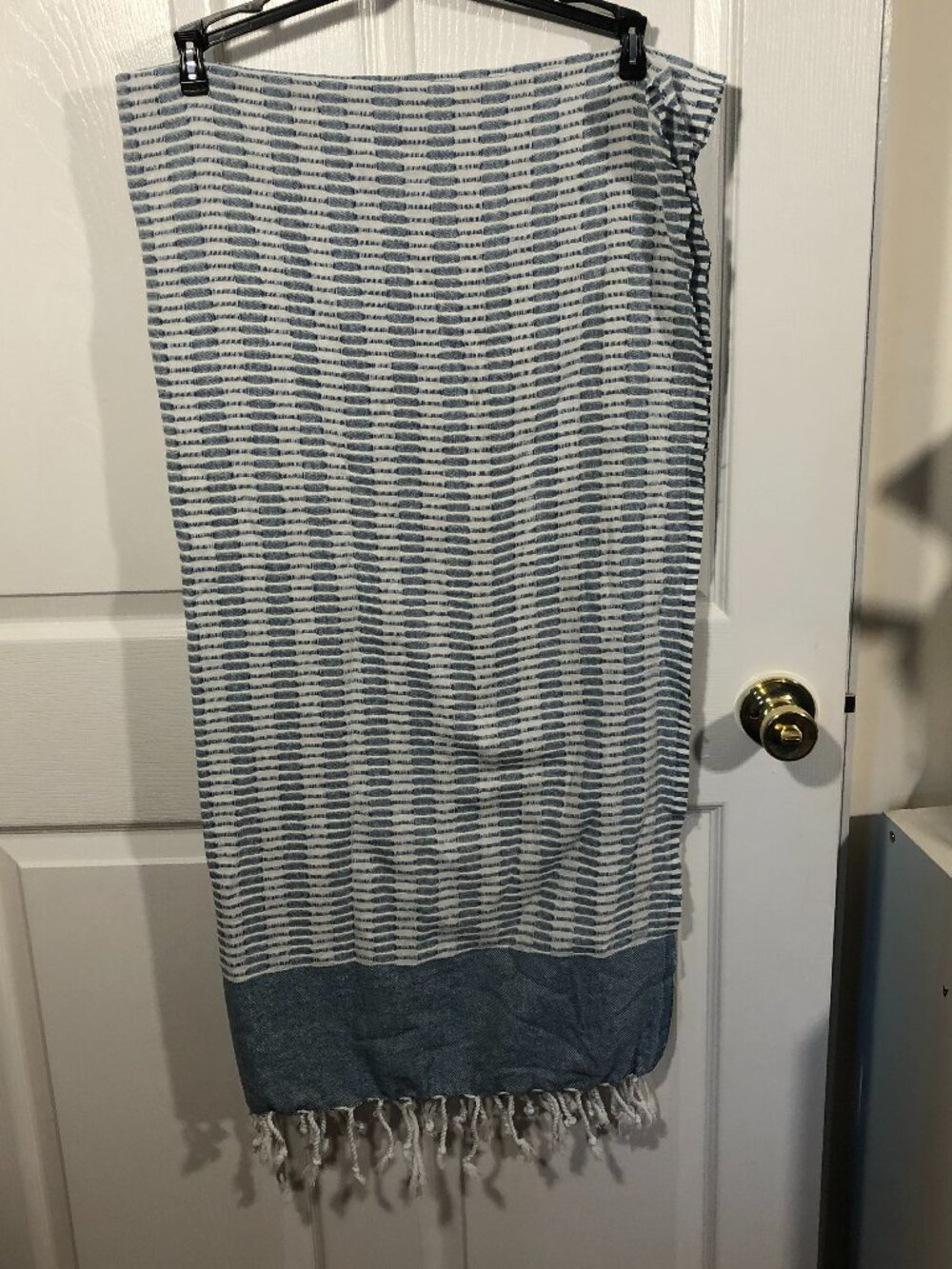 Bridge Istanbul Turkish towel in baby blue, 100% cotton